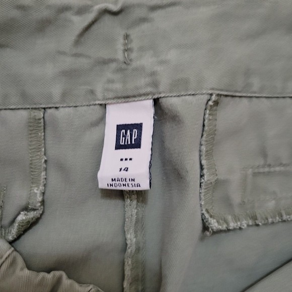 GAP Womens Green Pull On Drawstring Casual Shorts Size 14 Inseam 4" - Picture 5 of 6